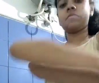 Bathroom nude show video