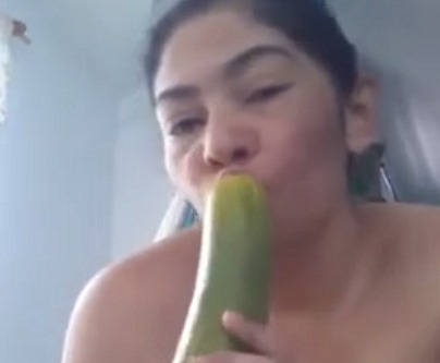 Desi big cucumber masturbation video