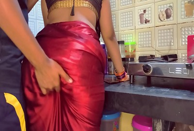 Devar - Indian desi porn of devar bhabhi in the kitchen