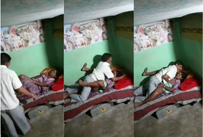 A landlord fucks his sexy tenant quickly in Telugu video sex