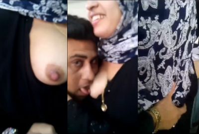 400px x 270px - Maldivian man sucks his hijabi colleague's boobs in bf video