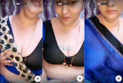 South Indian lady shows her nude desi boobs on camera