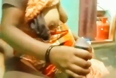 Stepmom shows boobs and gives handjob in Indian porn