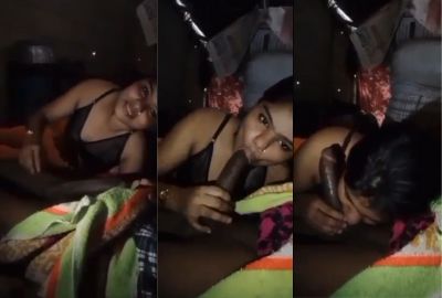 Village girl gives an Indian blowjob to a desi BBC