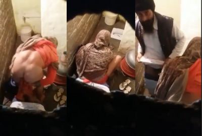 Desi Punjabi couple fucks in the public bathroom