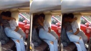 Horny 18 yr old Indian teen sex in the rickshaw with her BF