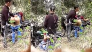 Nepali couple’s outdoor xxx video on a bike