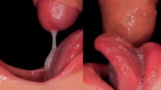 Mindblowing Indian blowjob and cum swallowing