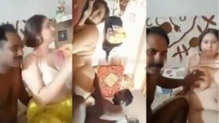 Rajasthani soldier’s dehati porn with friend’s busty wife