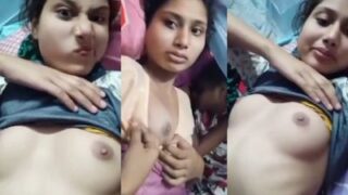 Village girl records her desi nude MMS for her lover