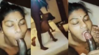 Busty milf eats an Indian BBC in the Tamil sex video