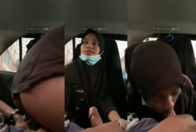 Hijabi girl sucks a dick in a car in a Bangladeshi sex video