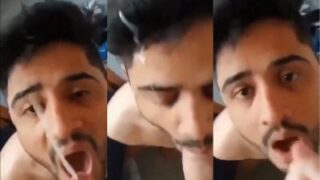 Nagpur guy drinks his BF’s cum in Indian gay porn