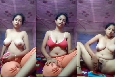 Desi nude unsatisfied milf masturbates in MMS