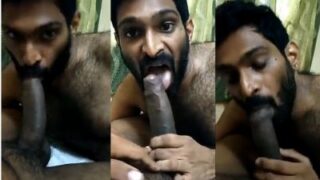 Desi gay xxx MMS of a Mumbai man sucking a dick