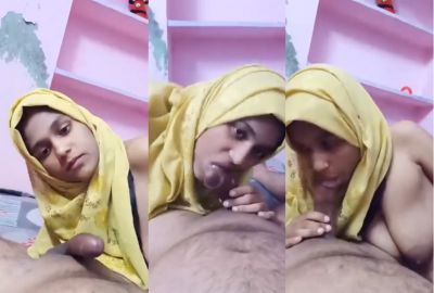 Hijabi slut gives a deep Bangladeshi blowjob