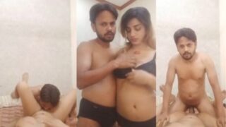 Indian couple’s hot homemade desi porn MMS