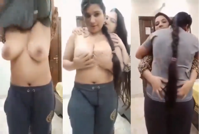 Young girls enjoy desi lesbian sex in hostel room