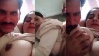 Desi boobs sucking video of a big boob lady and her lover