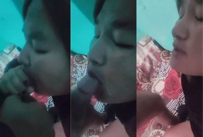 Nepali girl sex video of a young girl sucking a big dick