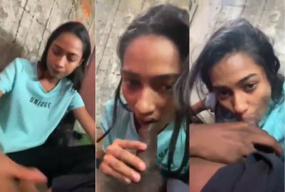 Bihari girl gives a quick desi blowjob to her stepbrother