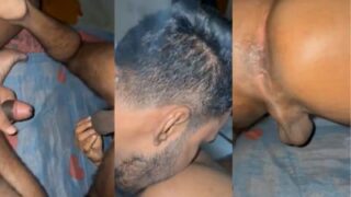 Delhi guy licks his BF’s asshole in desi gay porn