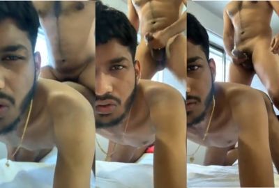 Horny guy bangs his roommate in Indian gay sex video