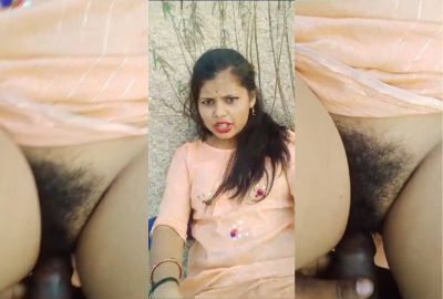 Outdoor Bangla sex video of a guy fucking his GF’s pussy