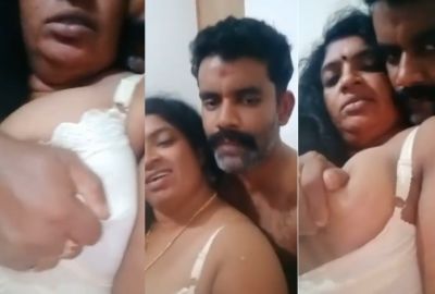 Telugu xxx video of a man squeezing a milf’s big boobs